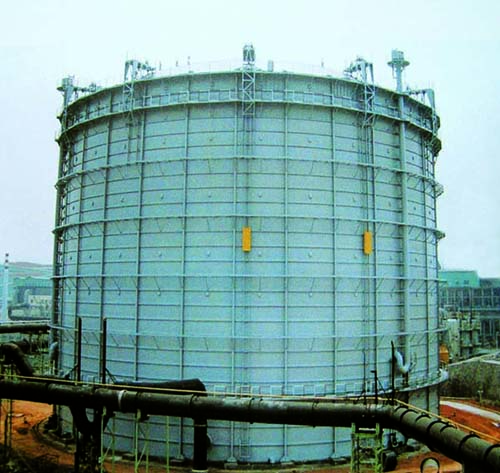 天津钢管集团股份有限公司威金斯5万米3干式气柜制作安装