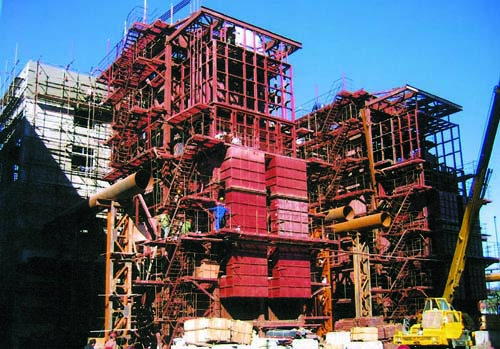 天津钢管集团股份有限公司2台50t3.9MPa燃气发电锅炉安装工程